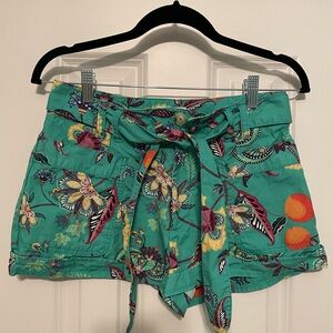 Maeve Floral Teal Women's Shorts